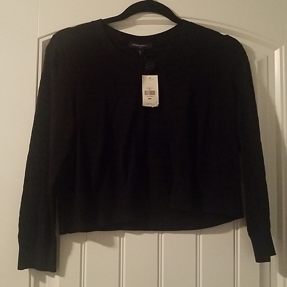 Banana Republic Factory Sweaters - Black Cropped Banana Republic Cardigan